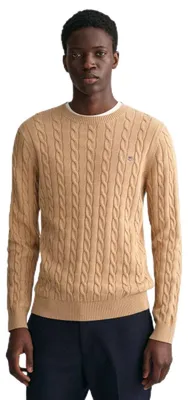 Immagine prodotto di GANT, maglia girocollo in cotone a coste