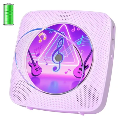 Immagine prodotto di Lettore CD per bambini con altoparlante Bluetooth, telecomando e timer