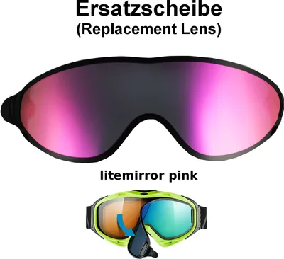 Produktbild von Uvex Ersatzscheibe Magnetscheibe litemirror pink für Skibrille Comanche Take Off  Goggle