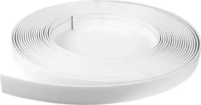 Zdjęcie produktu dla Osłona (5 EUR/1m) na karnisz 500cm w kolorze "białym", plastikowa osłona na karnisz z wewnętrzną szyną, do nasunięcia na wewnętrzną szynę