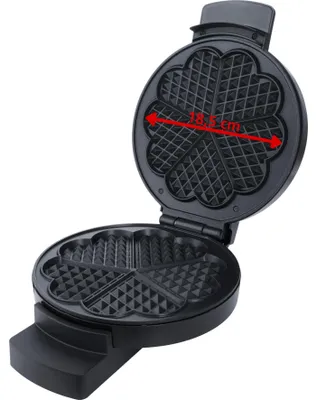 Produktbild von Waffeleisen Waffelmaschine Waffeleisen für Herzwaffeln - Ø 18,5 cm - Antihaftbeschichtung - Stufenlose Temperaturregelung