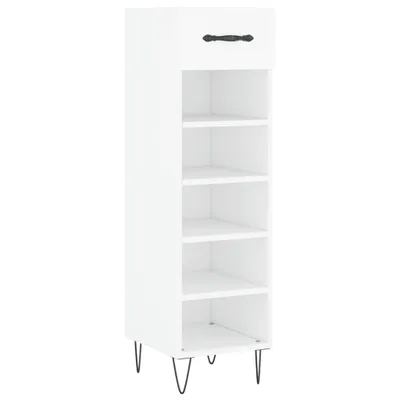 Zdjęcie produktu dla vidaXL Szafka na buty biała 30x35x105 cm materiał drewnopochodny