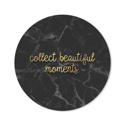 Produktbild von MuchoWow® Mauspad Mousepad Zitate - Sprichwörter - Gold - Marmor 50x50 cm - Mousepads - Maus Mat - Pad - Mausunterlage - Vinyl