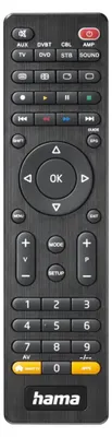 Produktbild von Hama 00221054, DVD/Blu-ray, TV, IR Wireless, Drucktasten, Schwarz