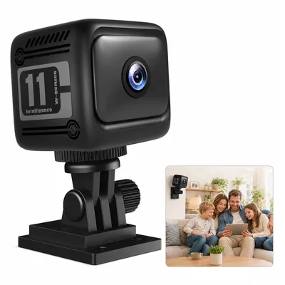 Produktbild von Mini WLAN Kamera 1080P, Actionkamera mit Nachtsicht, Bewegungserkennung, App-Steuerung, 5+ Std. Akku, 128GB Micro-SD, für Outdoor & Überwachung