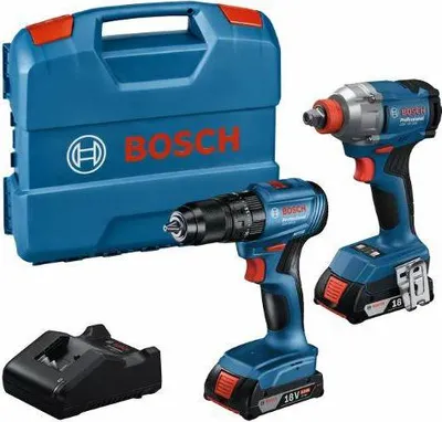 Zdjęcie produktu dla Bosch Zestaw Elektronarzędzi Combo 18V (Gdx 18V-285 + Gsr 185-Li) 2X2,0Ah L-Case