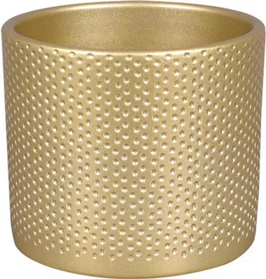 Image de Cache-pot en céramique ZEUS DOTS CHRISTMAS Ø 17 cm or