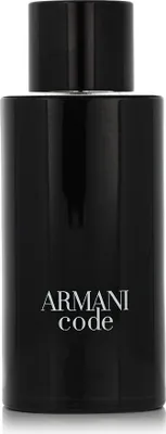A black bottle of Armani Code Eau de Toilette.