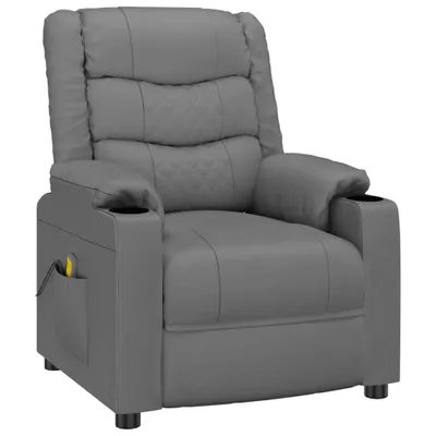Obrázek produktu pro masážní křeslo vidaXL Grey Imitace kůže