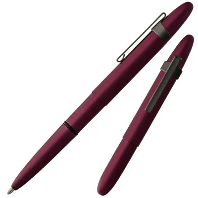 Productafbeelding van Bullet Space Pen, zwarte kersenkleur met een extreem harde Cerakote-coating en clip (#400H-319-BCL)