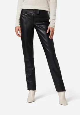 Produktbild von Damen Lederhose Lederjeans Ricano LOW CUT – Schwarz / XL