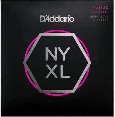 Zdjęcie produktu dla D'Addario NYXL45130SL Struny do gitary basowej 5-strunowej