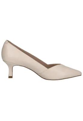 Produktbild von Caprice Damen Pumps Blockabsatz Leder spitze Form 9-22403-42, Größe:38.5 EU, Farbe:Beige