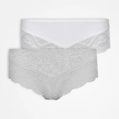Produktbild von SNOCKS Hipster Lace 2er Set grey/white grey/white M