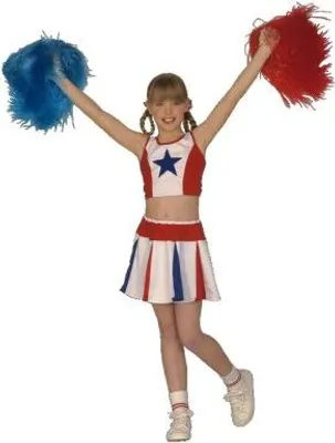 Produktbild von Kostüm Cheer Leader - Shearleader Cheerleader Mädchen M - 140 cm