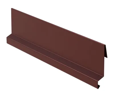 Obrázek produktu pro Závětrná lišta zahakovací RŠ 167, 2 bm, Lakovaný pozink, Hnědá RAL 8017