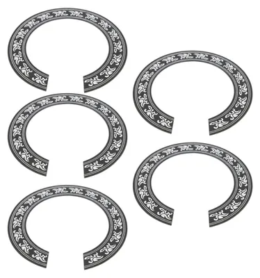 Produktbild von 5 Stück Schalllochaufkleber, 39 Zoll rund, für klassische Gitarren, Werkzeug, umweltfreundliches PVC