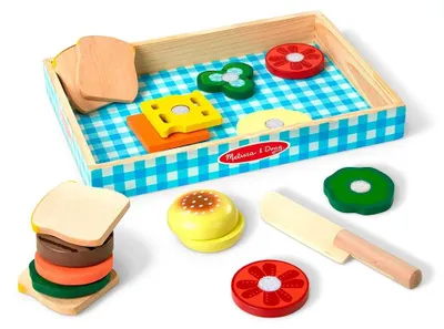 Produktbild von Melissa & Doug Wooden Sandwich Making Play Set Spielzeug   Kinder  One Size