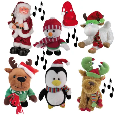 Produktbild von Tanzende und Singende Weihnachts-Figur, Modell:Weihnachtsmann mit Hula-Hoop