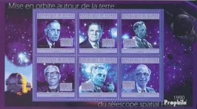 Produktbild von Briefmarken Guinea 2010 Mi 7619-7624 Kleinbogen (kompl. Ausgabe) postfrisch Umlaufbahn des Hubble-Weltraumteleskops
