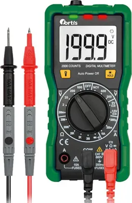Produktbild von Fortis Digital-Multimeter 0,1 mV-600V