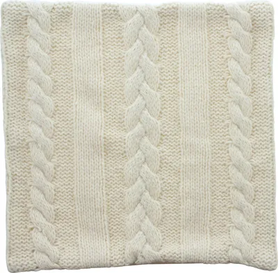Produktbild von Kissenbezug Kissenhülle Dekokissen Kissen Bezug Strickmuster 45x45cm beige Deko