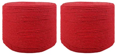 Produktbild von Möbel Seil 2 pcs Rot Baumwolle - Seile CC2034