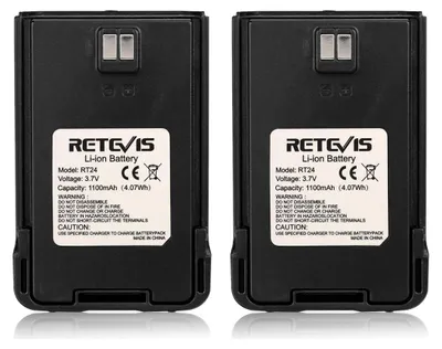 Produktbild von Retevis RT24 Akku Original Li-Ion Akkus für Walkie Talkie RT24 (2 STK.)