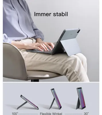 Image de Inateck KB04111_GRAY, Clavier, Apple, iPad Air 11, Gris, 1 pièces