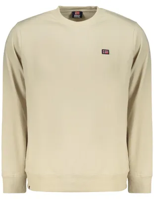 Produktbild von Beiges Herren-Sweatshirt ohne Reißverschluss - Norwegen 1963 Stil