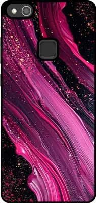 Produktbild von Smartphonica Phone Case Fit für Huawei P10 Lite mit Marmor-Druck - TPU zurück Abdeckung Fall Marmor-Design - lila rosa