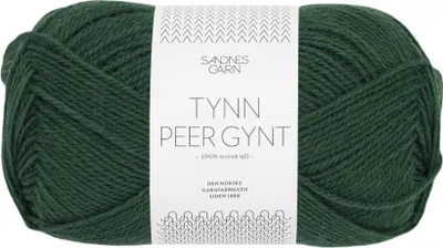 Produktbild von Sandnes Tynn Peer Gynt 50g - Norwegische Wolle 8082 Skoggrønn