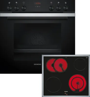 Produktbild von Siemens EQ211KB01B Ed EB-Herdset EA64RGNA1E+ HE213BBS3+ HZ617000 Glaskeramik