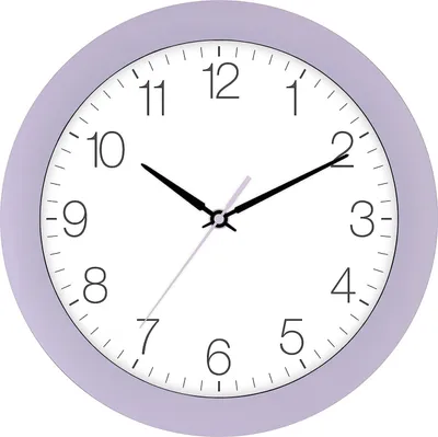 Produktbild von EUROTIME Funk-Wanduhr flieder-pastell