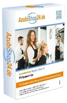 Produktbild von AzubiShop24.de Basis-Lernkarten Friseur/-in Teil 1
