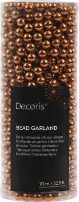 Produktbild von Perlenkette 8mm x 10m Kunststoff - Brandy