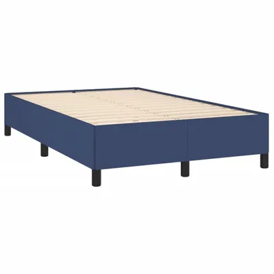 Produktbild von Bettgestell ohne Matratze Blau 120x190 cm Stoff