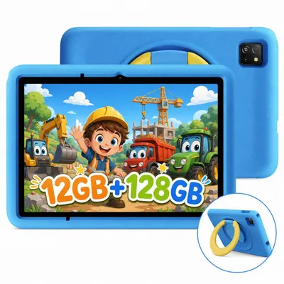 Produktbild von Blackview TabA6Kids 10“ Kinder Tablet, 1280*800, 12+128GB(1TB TF), WiFi 6, Octa Core Tablet für Kinder, Widevine L1, 5100mAh, BT 5.2, Elternkontrolle