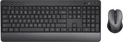 Productafbeelding van Trust Trezo toetsenbord, muis, universele RF draadloze QWERTY US-Engelse versie, zwart
