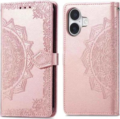 Image de imoshion Bibliothèque Mandala pour l'Apple iPhone 17 - Or rose