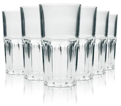 Produktbild von 6x Captain Morgan Rum Glas Longdrink Captain Cola weiß 310ml