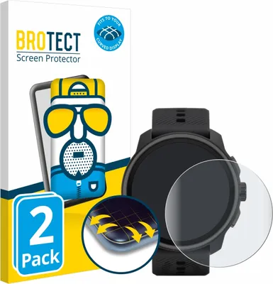 Produktbild von 2x BROTECT Fullscreen Schutzfolie für Suunto Race S Displayschutz Folie Fullcover Matt Entspiegelungsfolie