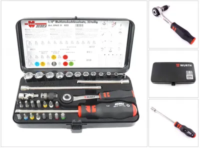 Image de Würth Assortiment de douilles 1/4 pouce 096511 032
