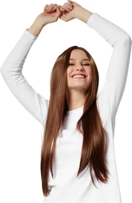 Produktbild von Perücke Lange Haare glatt - braun