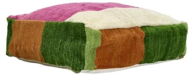 Immagine prodotto di Pouf Pomax, multicolore, dimensioni: 54 cm di lunghezza x 54 cm di larghezza x 20 cm di altezza