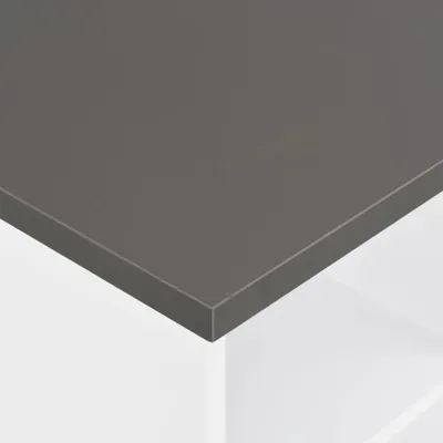 Immagine prodotto di Tavolo da bar bianco e grigio antracite 60x60x110 cm