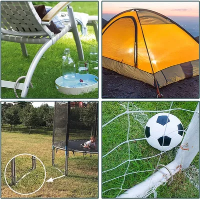 Productafbeelding van 30 cm gegalvaniseerde grondharingen - Campingtentenluifels Schuren Schommel