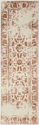 Productafbeelding van Interiyou vloerkleed Suzuka, crème/oranje, 80x240 cm