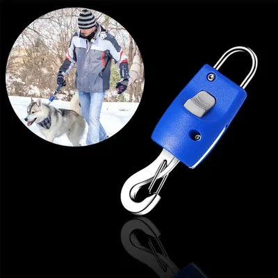 Produktbild von Flexible Hundeleine mit reflektierendem Band, 5 Meter, für Hunde bis 50 kg, mit Ein-Knopf-Bremse