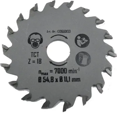 Produktbild von MATRIX TCT Sägeblatt | 54mm | Ersatzsägeblatt | für Mini Handkreissäge Kreissäge MCS 400 PW